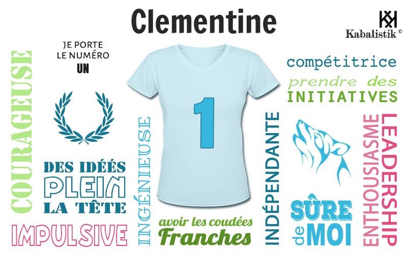 La signification numérologique du prénom Clementine