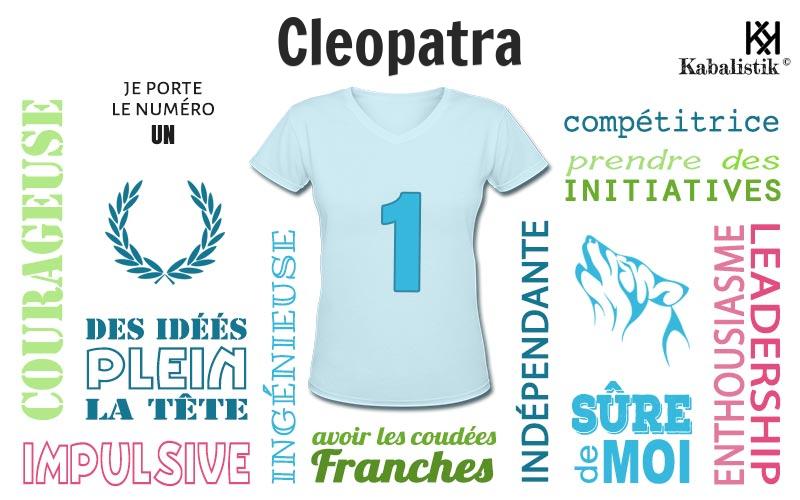 La signification numérologique du prénom Cleopatra