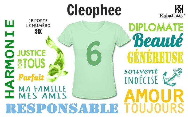 La signification numérologique du prénom Cleophee