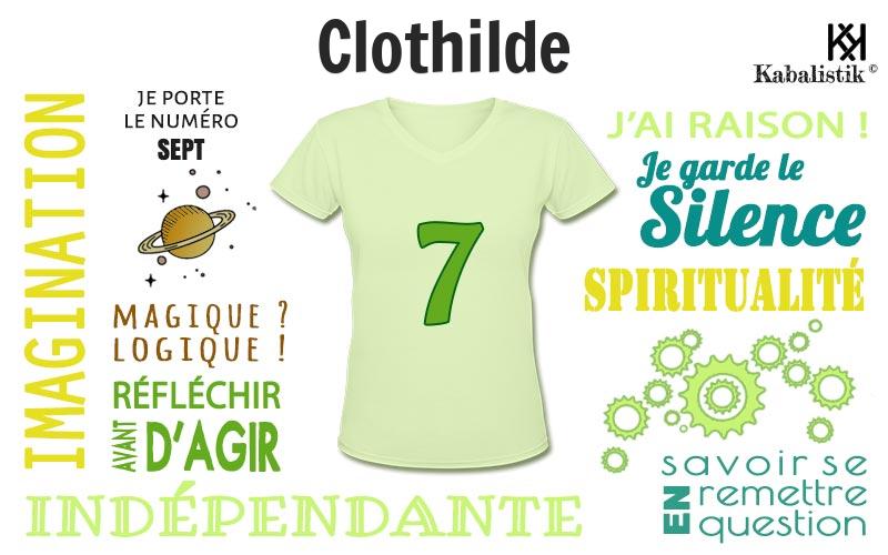 La signification numérologique du prénom Clothilde