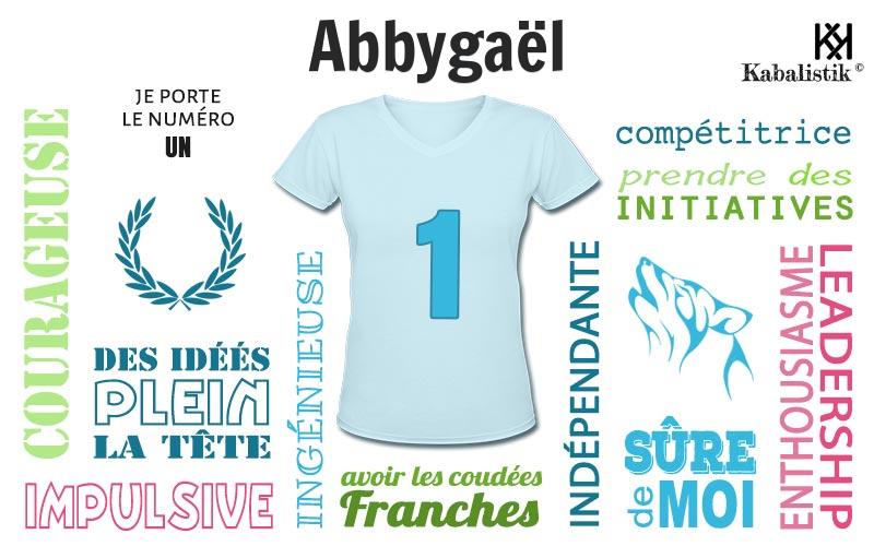 La signification numérologique du prénom Abbygaël