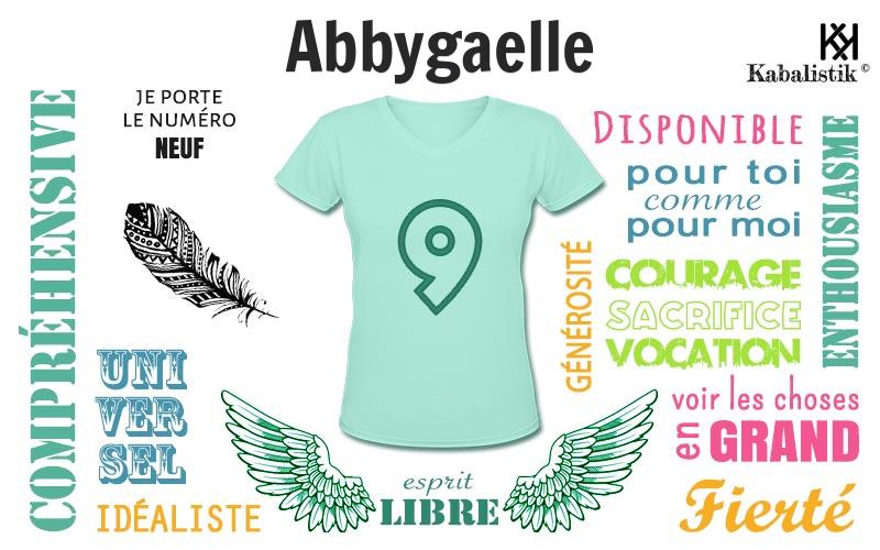 La signification numérologique du prénom Abbygaelle