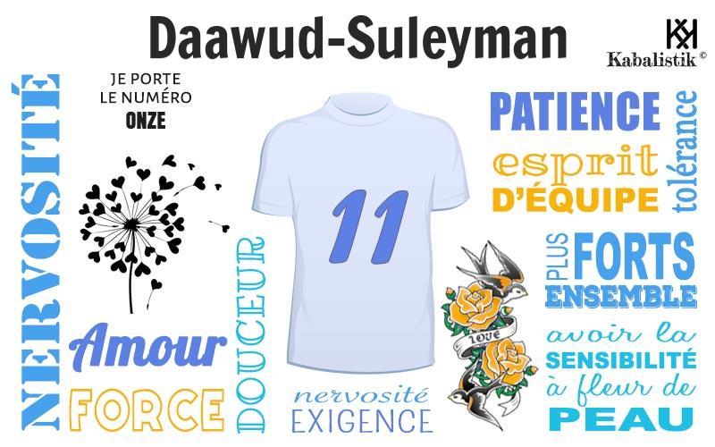 La signification numérologique du prénom Daawud-suleyman