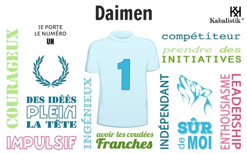 La signification numérologique du prénom Daimen