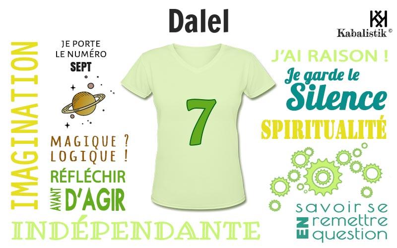 La signification numérologique du prénom Dalel