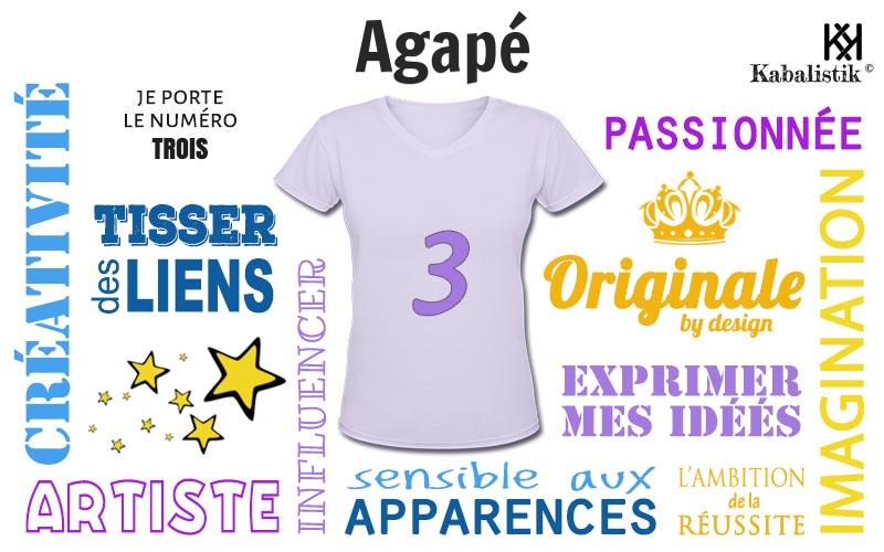 La signification numérologique du prénom Agapé