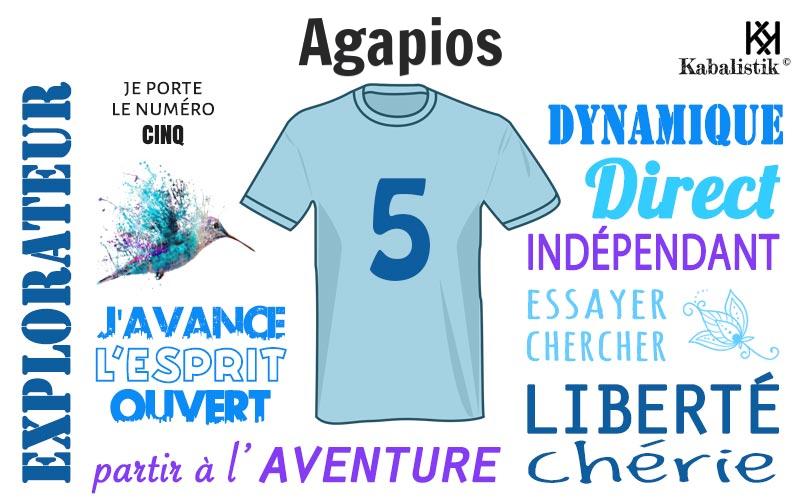 La signification numérologique du prénom Agapios