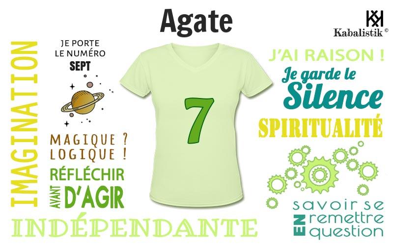 La signification numérologique du prénom Agate