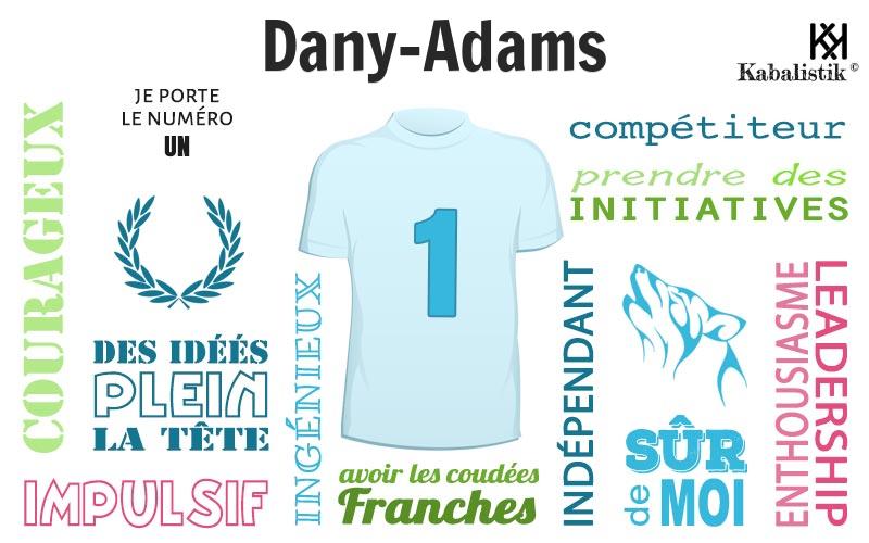 La signification numérologique du prénom Dany-adams