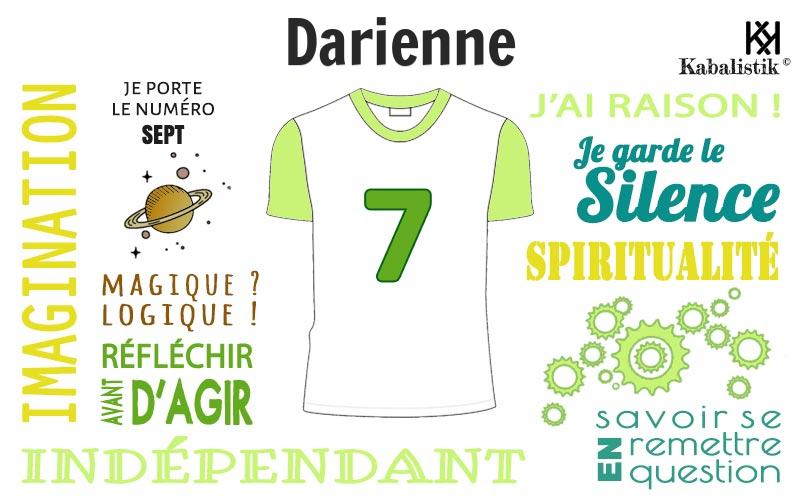 La signification numérologique du prénom Darienne