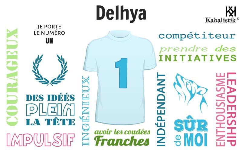 La signification numérologique du prénom Delhya