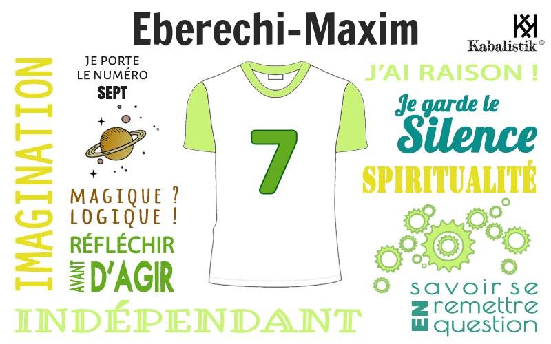 La signification numérologique du prénom Eberechi-maxim