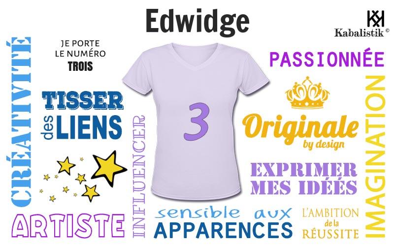 La signification numérologique du prénom Edwidge