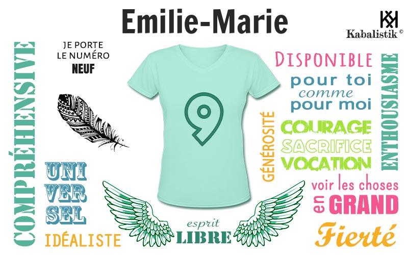 La signification numérologique du prénom Emilie-marie