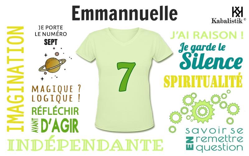 La signification numérologique du prénom Emmannuelle