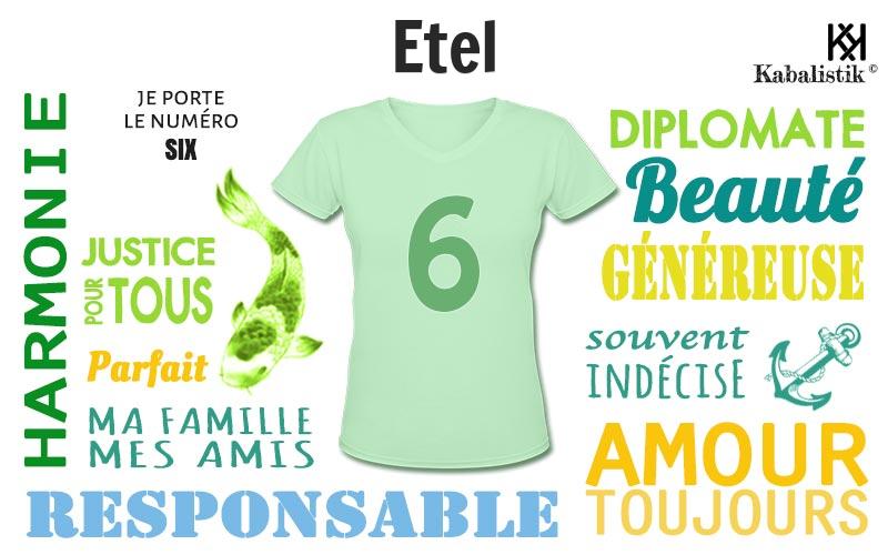 La signification numérologique du prénom Etel