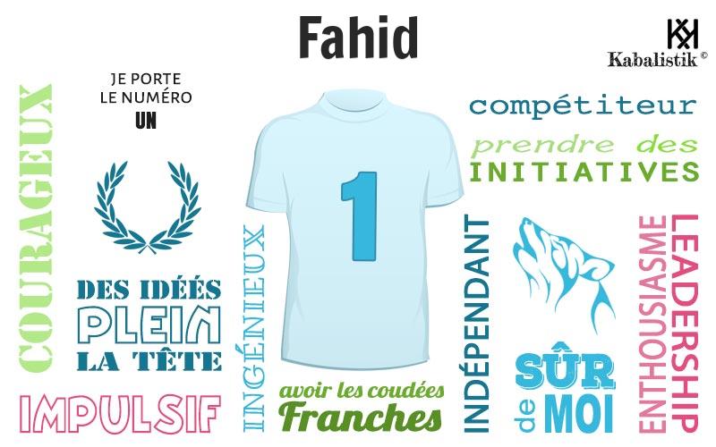 La signification numérologique du prénom Fahid