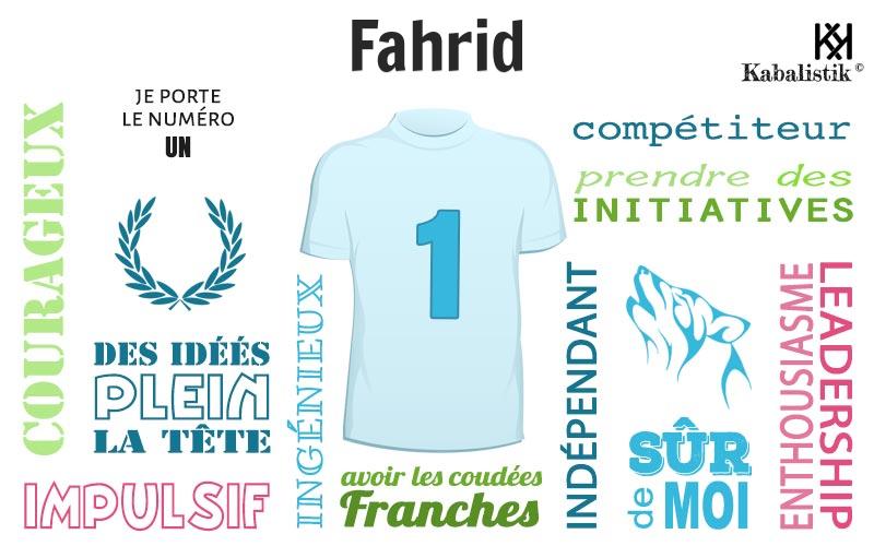 La signification numérologique du prénom Fahrid