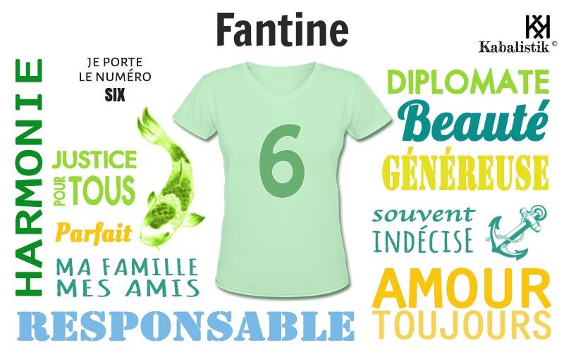 La signification numérologique du prénom Fantine