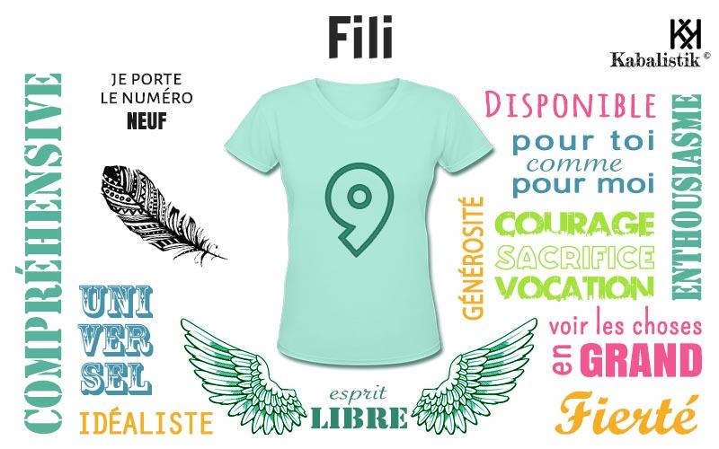 La signification numérologique du prénom Fili