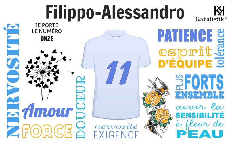 La signification numérologique du prénom Filippo-alessandro