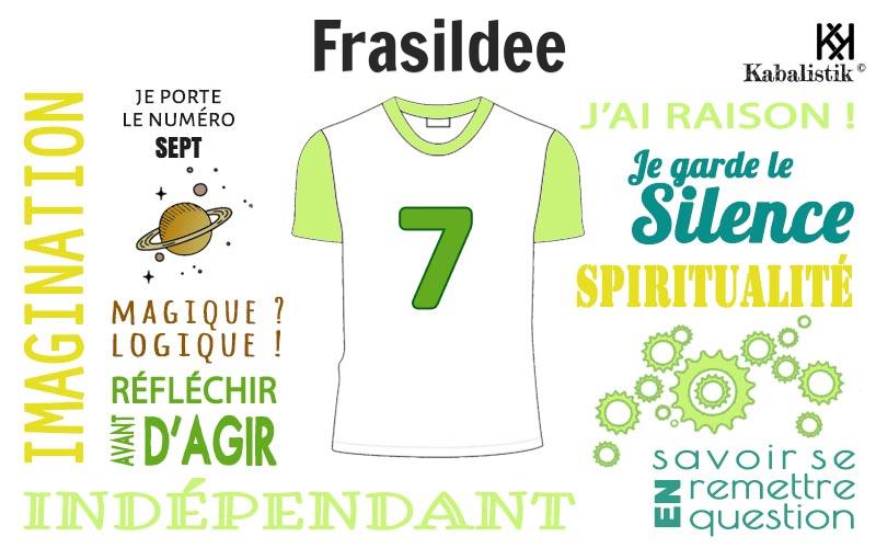 La signification numérologique du prénom Frasildee