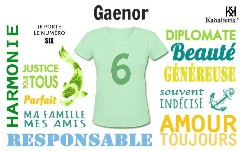 La signification numérologique du prénom Gaenor