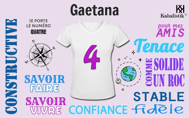 La signification numérologique du prénom Gaetana