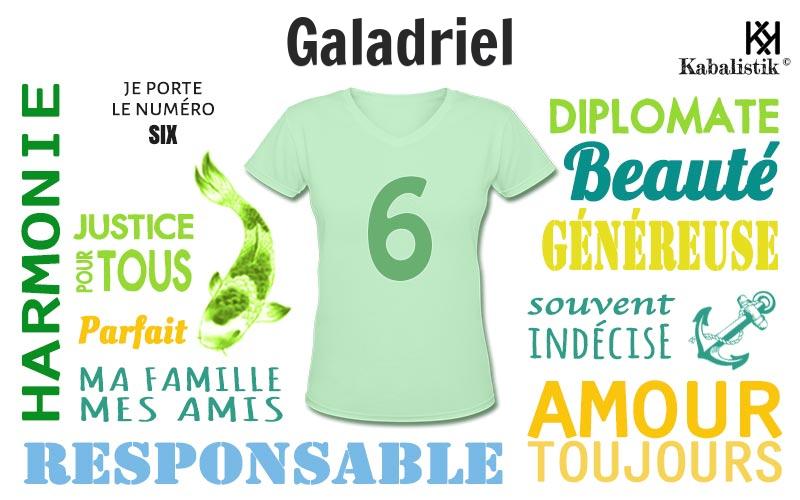 La signification numérologique du prénom Galadriel