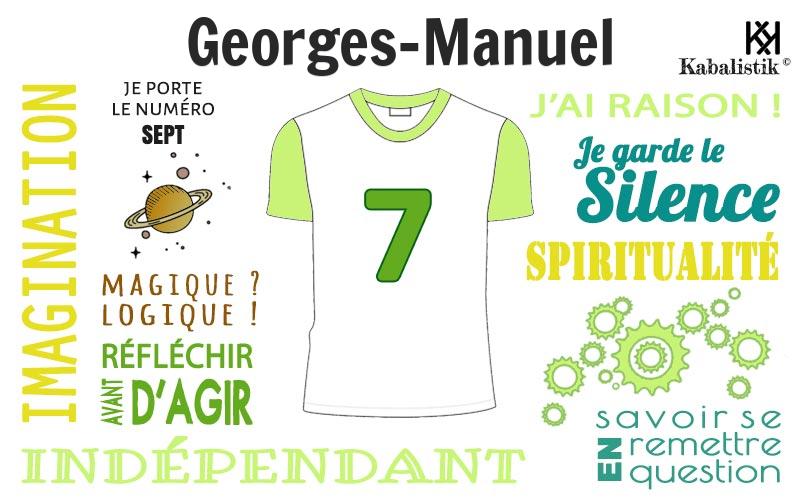 La signification numérologique du prénom Georges-manuel