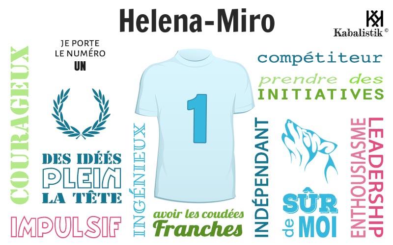 La signification numérologique du prénom Helena-miro