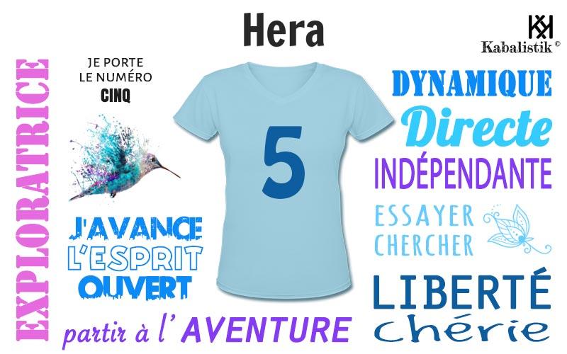 La signification numérologique du prénom Hera