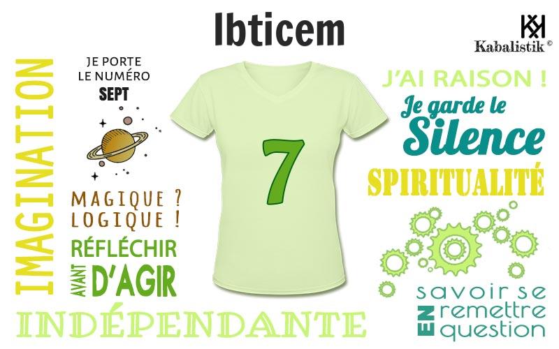 La signification numérologique du prénom Ibticem