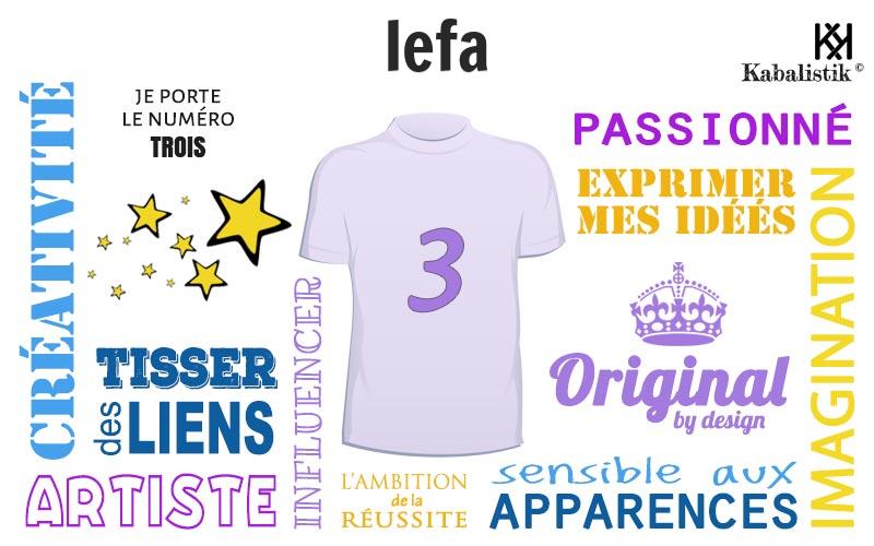 La signification numérologique du prénom Iefa