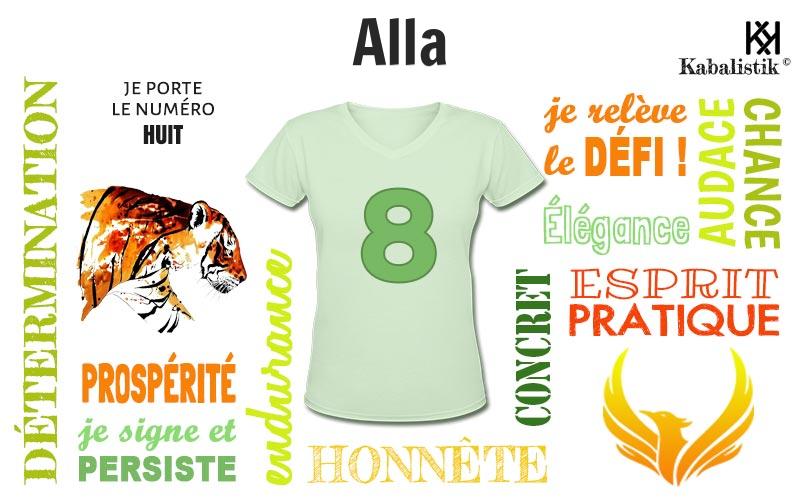 La signification numérologique du prénom Alla
