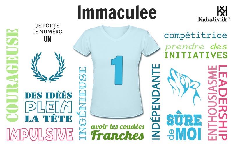 La signification numérologique du prénom Immaculee