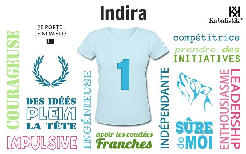 La signification numérologique du prénom Indira