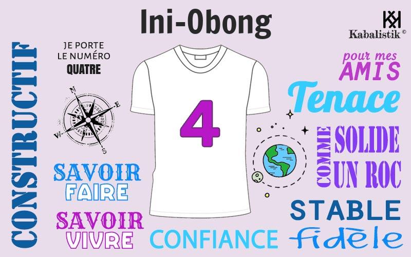 La signification numérologique du prénom Ini-obong