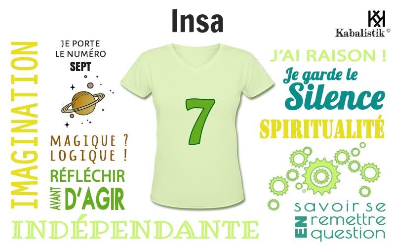 La signification numérologique du prénom Insa