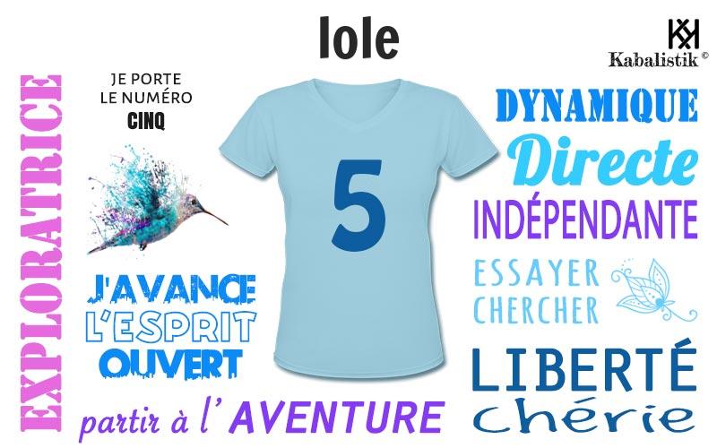 La signification numérologique du prénom Iole