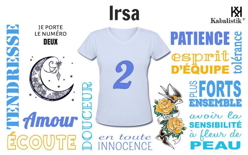 La signification numérologique du prénom Irsa