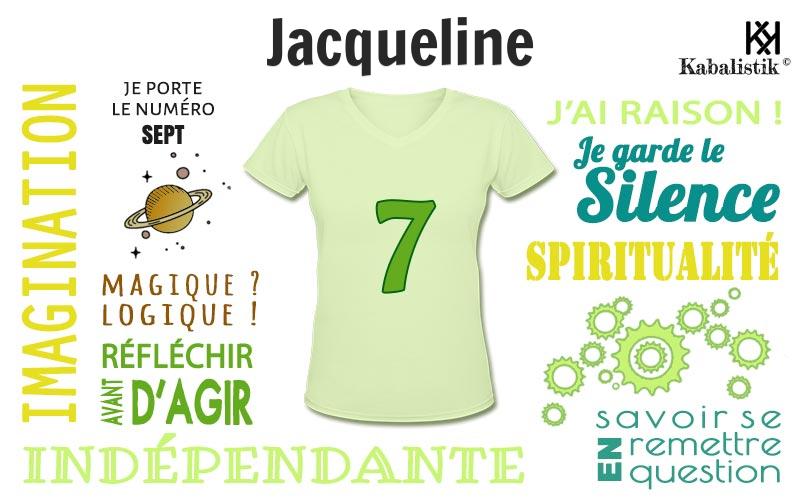 La signification numérologique du prénom Jacqueline