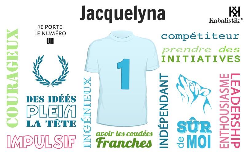 La signification numérologique du prénom Jacquelyna