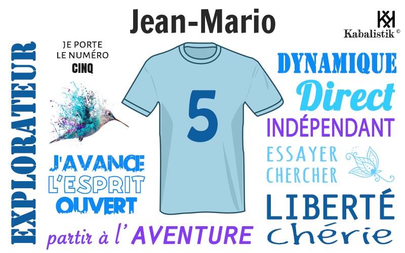 La signification numérologique du prénom Jean-mario