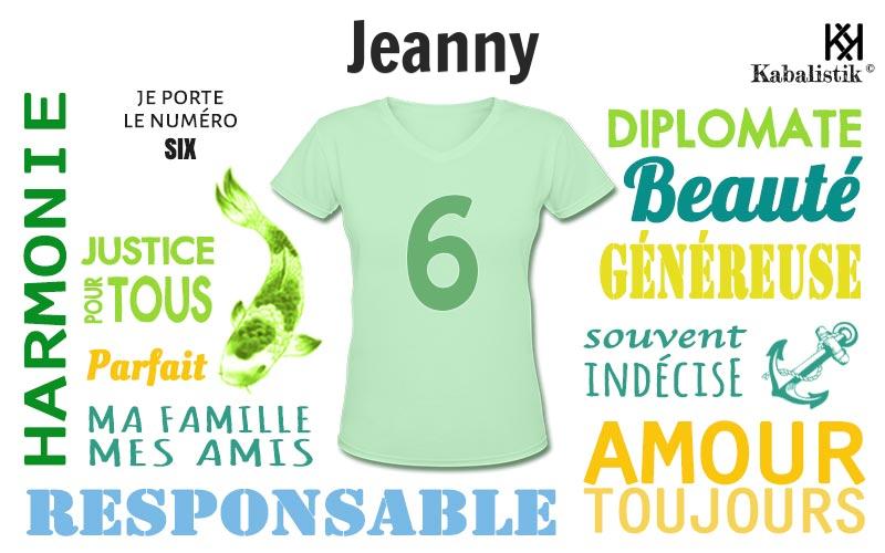 La signification numérologique du prénom Jeanny
