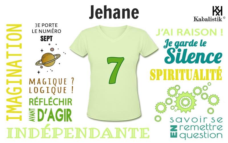 La signification numérologique du prénom Jehane