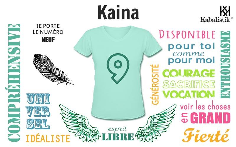 La signification numérologique du prénom Kaina