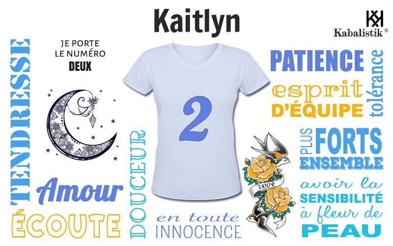 La signification numérologique du prénom Kaitlyn