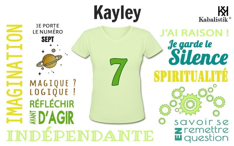 La signification numérologique du prénom Kayley