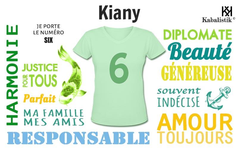 La signification numérologique du prénom Kiany